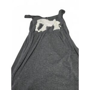 Rhapsody Gray Unicorn Lace Applique Top Women’s dress xlg